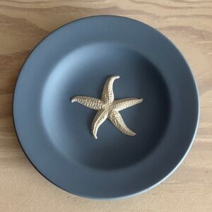 Wedgwood Blue with Starfish Trinket Dish